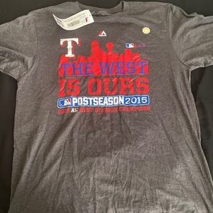 NWT Texas Rangers Post Season 2015 Tee